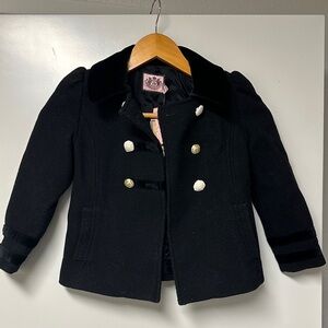 Juicy couture (kids) peacoat - Size 6 (NWT)